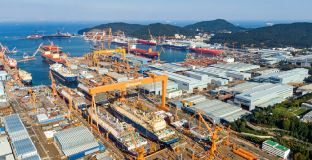 한화오션 거제사업장 전경 사진한화오션 