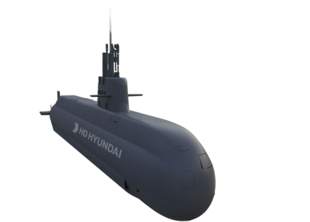 캐나다 맞춤형 잠수함 모델 KSS-III CA 사진현대중공업 