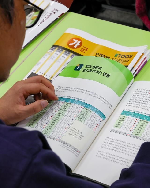 16일 오전 서울 강남구 강남하이퍼학원에서 2025학년도 수능 가채점과 의약학 정시지형 설명회가 열리고 있다 20241116 사진연합뉴스 