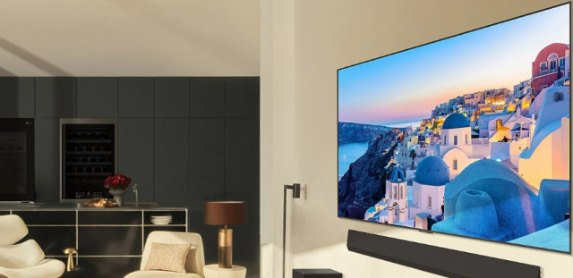 알파11 AI 프로세서를 적용한 2024년형 LG 올레드 에보G4의 인테리어 모습 사진연합뉴스 