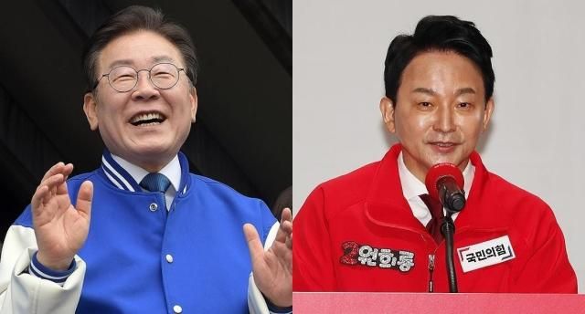 제22대 국회의원 선거 인천계양을에 출마하는 이재명 더불어민주당 후보왼쪽와 원희룡 국민의힘 후보 사진연합뉴스