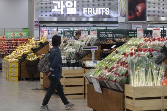 서울의 한 대형마트에서 시민들이 장을 보고 있다 사진연합뉴스