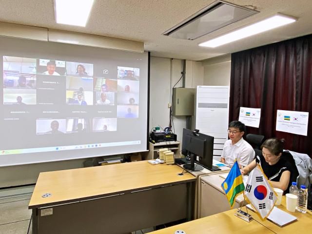 K-FINCO 기술교육원 화상교육 모습 사진전문건설공제조합