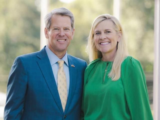 브라이언 켐프 미국 조지아 주지사와 부인 마티 여사 
