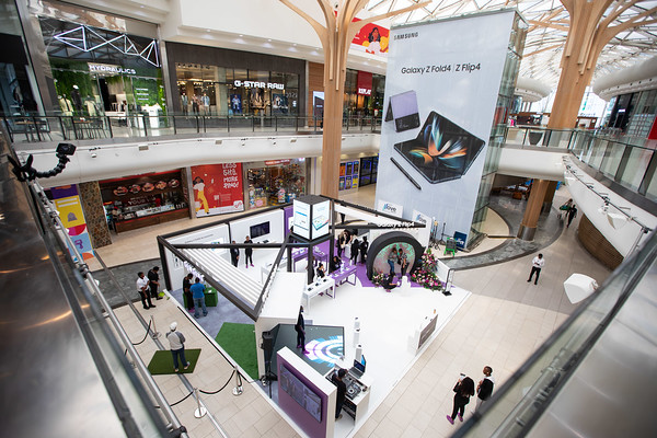 삼성전자가 지난 2022년 9월 남아공 요하네스버그에서 개장한 삼성 갤럭시 스튜디오 팝업 매장 사진삼성전자