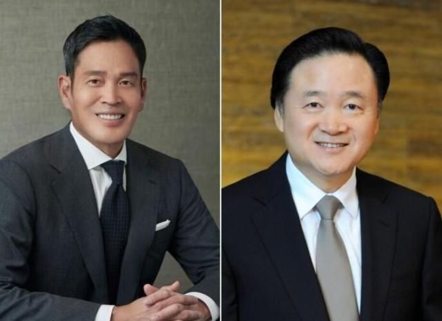 정용진 신세계그룹 회장왼과 허영인 SPC그룹 회장 사진각사 