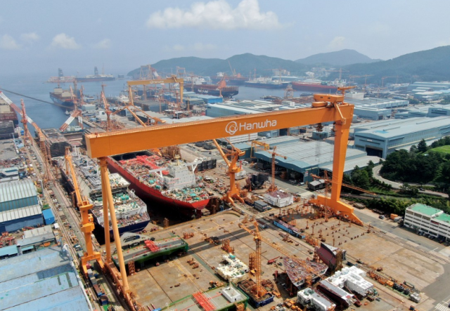 한화오션 거제사업장 사진한화오션