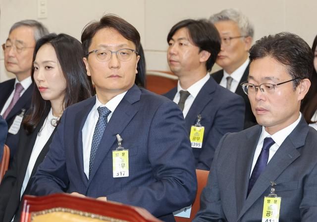 박대준 쿠팡 대표이사가 14일 서울 여의도 국회 과학기술정보방송통신위원회에서 열린 2025년도 국정감사에 출석해 있다 사진연합뉴스