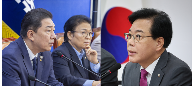김병기 더불어민주당 원내대표왼쪽와 송언석 국민의힘 원내대표오른쪽 사진연합뉴스