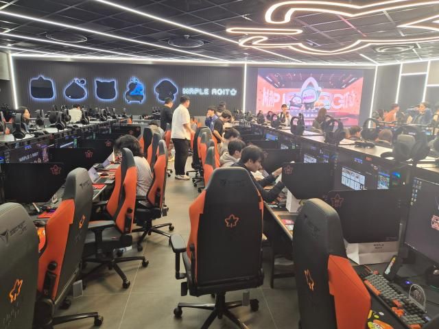 넥슨 메이플 IP 활용 PC방 메이플 아지트‘ 사진한영훈 기자