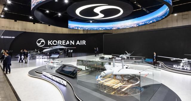 대한항공 서울 국제 항공우주 및 방위산업 전시회ADEX 2025 전시 부스 전경 사진대한항공