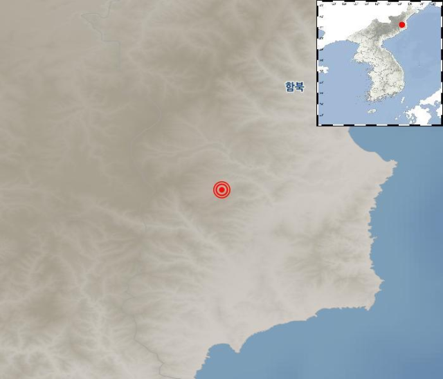 북한 함경북도 길주 인근서 규모 23 지진 사진기상청