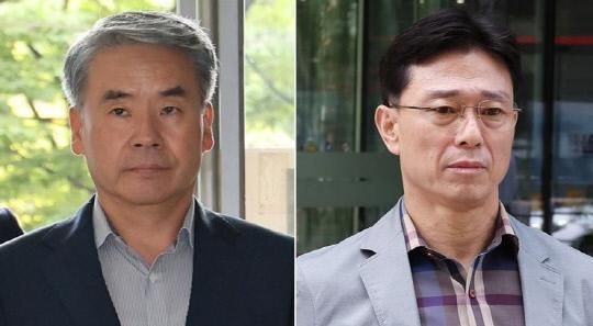 이종섭사진 왼쪽 전 국방부 장관과 임성근 전 해병대 1사단장 사진연합뉴스