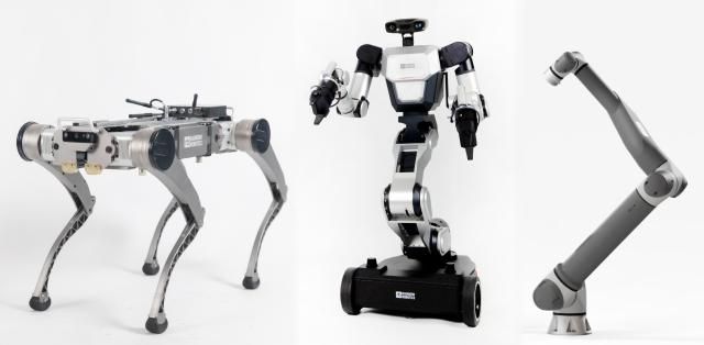 레인보우로보틱스가 기존에 개발한 4족로봇 이동형 양팔로봇 협동로봇사진삼성중공업