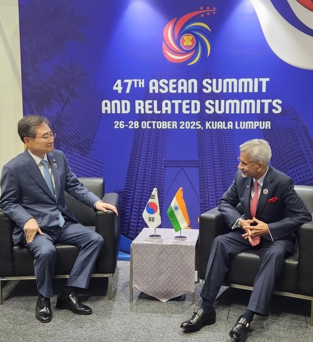 한·인도 외교장관 회담 모습 사진연합뉴스