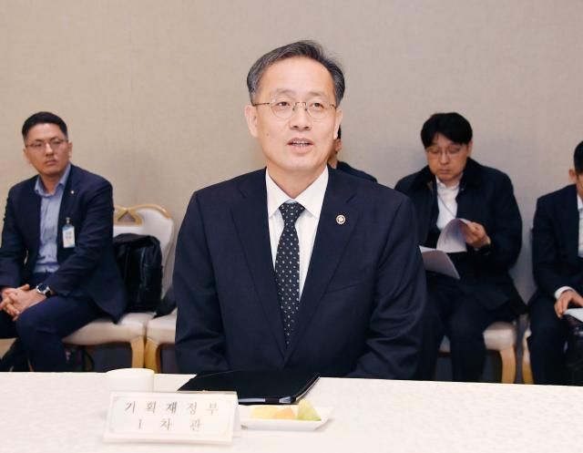 이형일 기획재정부 차관이 28일 서울 종로구 정부서울청사에서 열린 외환건전성협의회 겸 MSCI 전담반 회의를 주재하고 있다사진연합뉴스