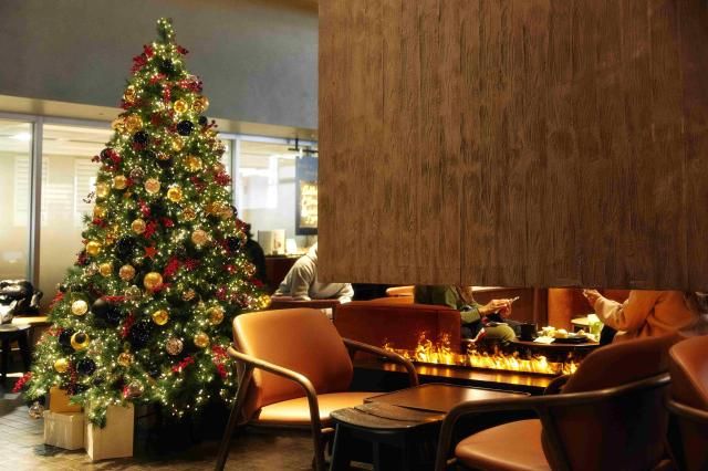 크리스마스 트리가 설치된 스타벅스 리저브 광화문 사진스타벅스코리아