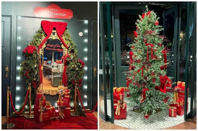 홀리데이 인 파리 프로모션 매장 크리스마스 인테리어 사진제너시스BBQ