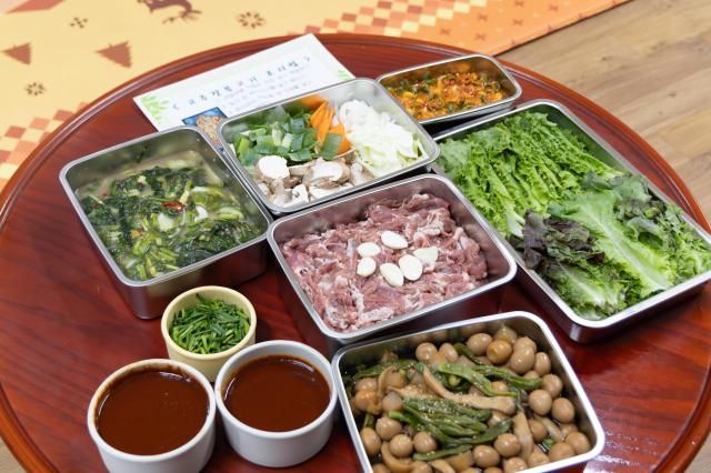 경로당 무상급식 시범사업 배달 밀키트사진청양군