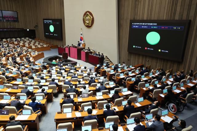 지난달 26일 국회에서 본회의가 열리고 열리고 있다 사진연합뉴스