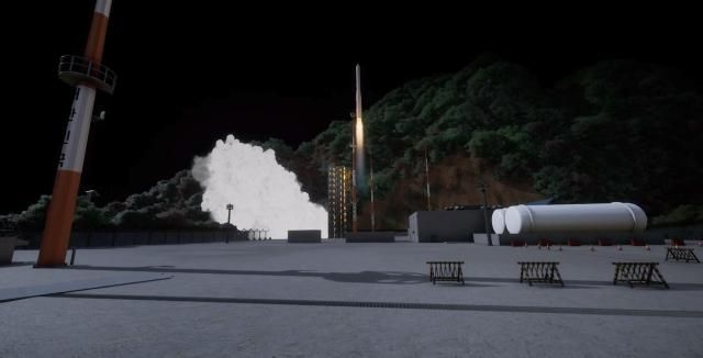 누리호 4차 발사 상황을 가정한 CG 모습 사진한국항공우주연구원