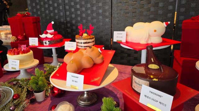 투썸플레이스 2025 홀리데이 시즌 케이크 신제품 사진김현아 기자