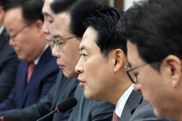 장동혁 국민의힘 대표가 1일 국회에서 열린 최고위원회의에서 발언하고 있다사진연합뉴스