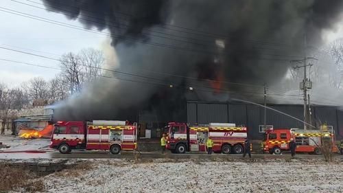 양주 의류창고 화재 사진경기도북부소방재난본부