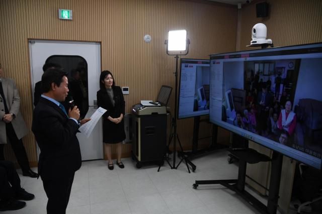 스마트 은빛쉼터 개소식 장면사진부여군