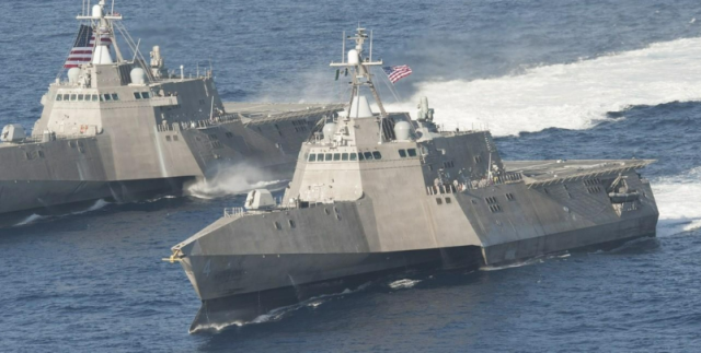 오스탈이 제조한 미 해군 연안전투함LCS 사진오스탈 