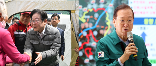 이재명 더불어민주당 대표와 권영세 국민의힘 비상대책위원장 사진연합뉴스