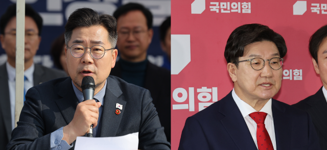 박찬대 더불어민주당 원내대표왼쪽와 권성동 국민의힘 원내대표오른쪽 사진연합뉴스