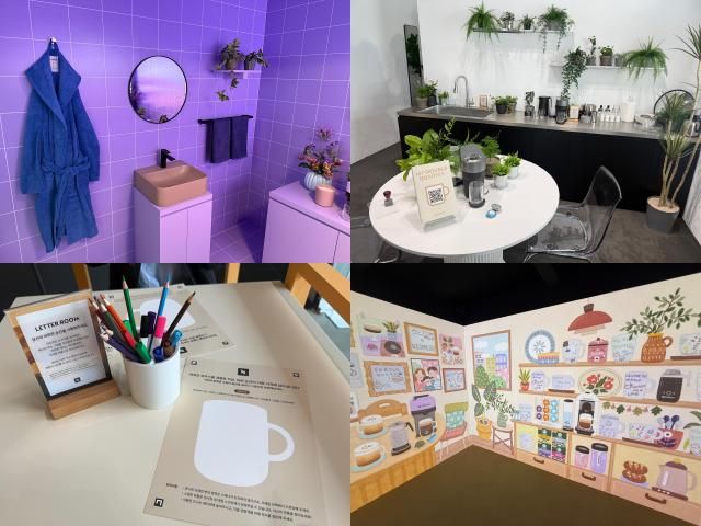 집을 테마로 한 ‘웜 스페이스Warm Space’ 존의 3가지 테마 공간 사진박자연 기자