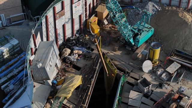 11일 오후 3시 17분쯤 경기도 광명시 일직동 신안산선 공사 현장에서 붕괴 사고가 발생했다 광명 양지사거리 부근 신안산선 제5-2공구 현장 사진연합뉴스