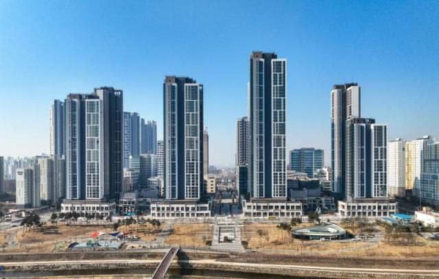 반도건설 고덕 유보라 더 크레스트 단지 전경사진 사진반도건설