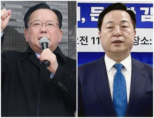 김부겸 전 국무총리왼쪽와 김두관 전 의원 사진연합뉴스