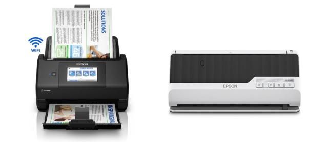 엡손 북스캐너 ES-580W왼쪽 비즈니스 스캐너 DS-C490오른쪽 사진엡손