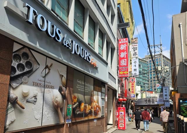 서울 지하철 5호선 광화문역 인근 식당가 전경 사진정연우 기자