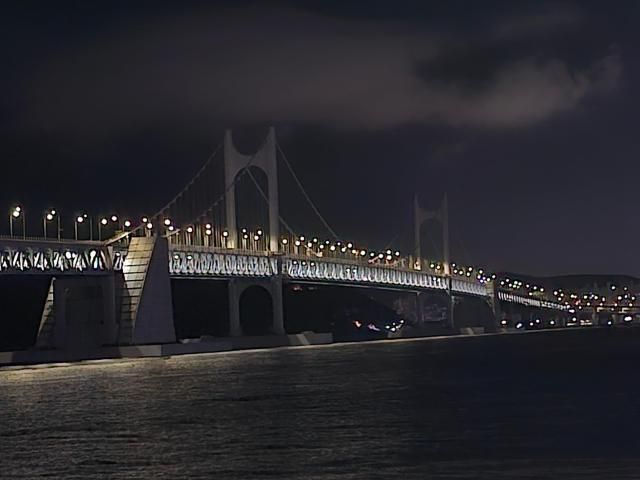 불꺼진 부산 광안대교 사진부산시설공단