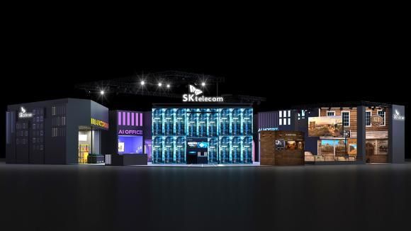 사진SKT 월드IT쇼 부스 조감도