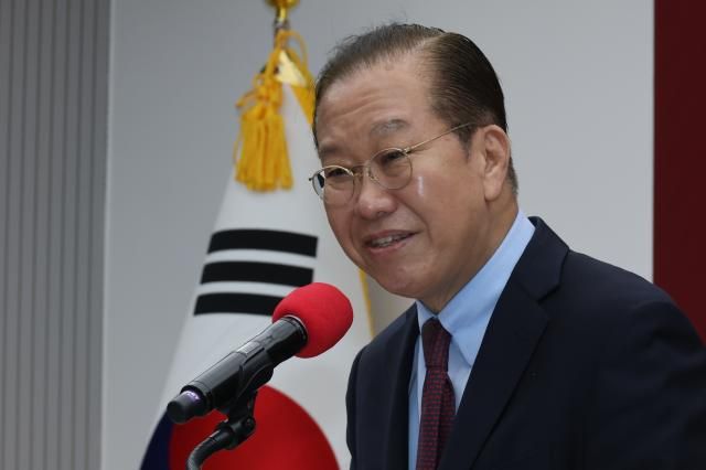 권영세 국민의힘 비상대책위원장이 23일 서울 여의도 국민의힘 중앙당사에서 열린 2차 경선 토론회 미디어데이에서 발언하고 있다 사진연합뉴스