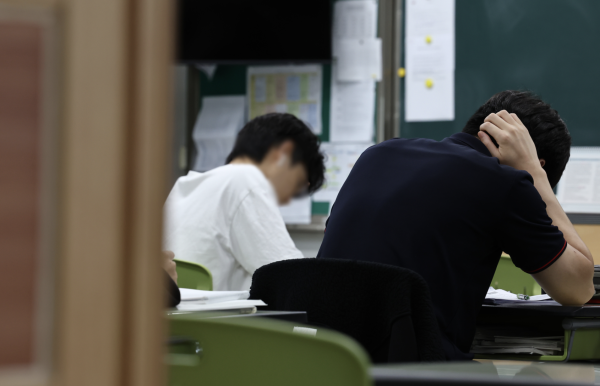 교실에 앉아있는 학생들의 모습 사진연합뉴스