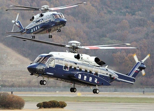 미국 시코르스키에서 제작한 중대형 헬리콥터인 ‘S-92’를 VIP 수송용으로 개조해 사용하고 있는 대통령 전용 지휘헬기 ‘VH-92’ 사진연합뉴스 