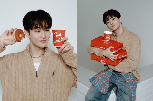 팀홀튼 앰버서더인 NCT 마크 사진팀홀튼