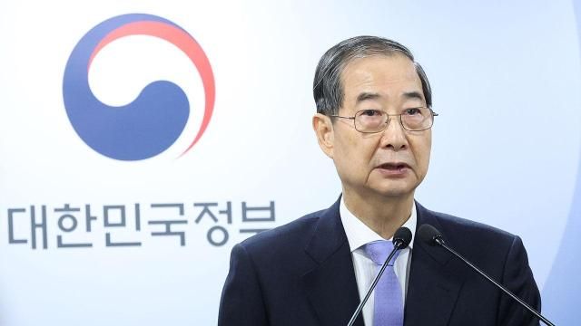 대국민 담화 하는 한덕수 대통령 권한대행 사진대통령실통신사진기자단