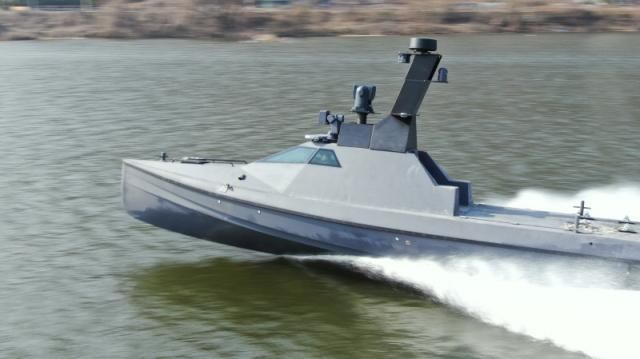 LIG넥스원이 개발한 무인수상정 ‘해검’ 사진LIG넥스원 