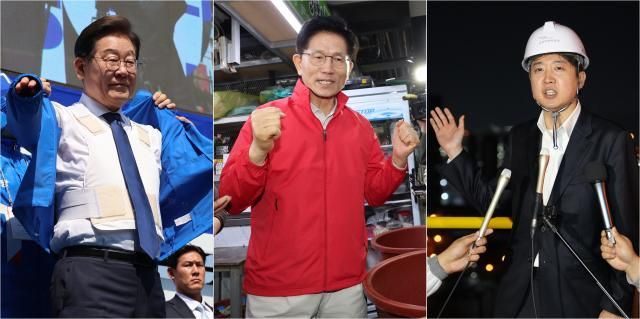 이재명·김문수·이준석 제21대 대선 선거운동 시작 제21대 대통령 선출을 위한 공식 선거운동이 12일 시작됐다 사진연합뉴스