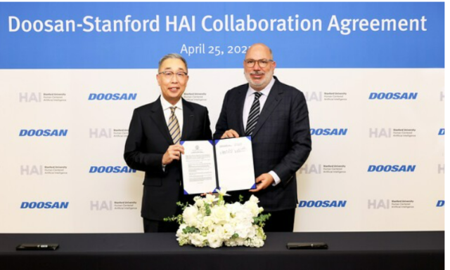 두산·스탠포드 대학 HAI 연구소 산학협력사진두산 