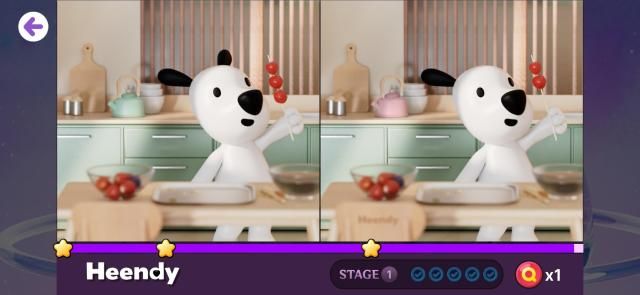 흰디 틀린 그림 찾기 게임화면 사진현대백화점