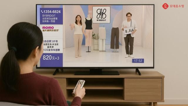 대만 모모홈쇼핑 바이브리짓 방송화면 사진롯데홈쇼핑